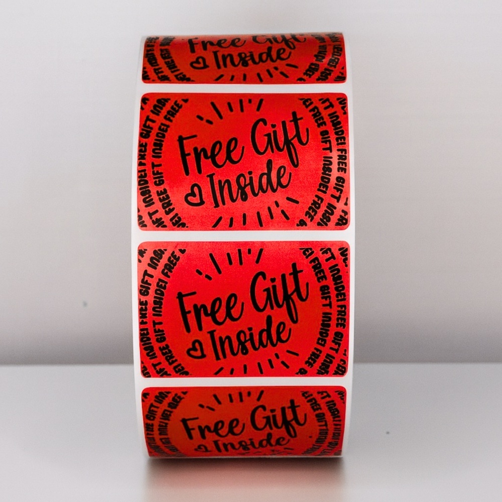 🛍️ Add a Bonus! "Free Gift Inside" Stickers for Package | Customer Appreciation - Picture 6 of 11